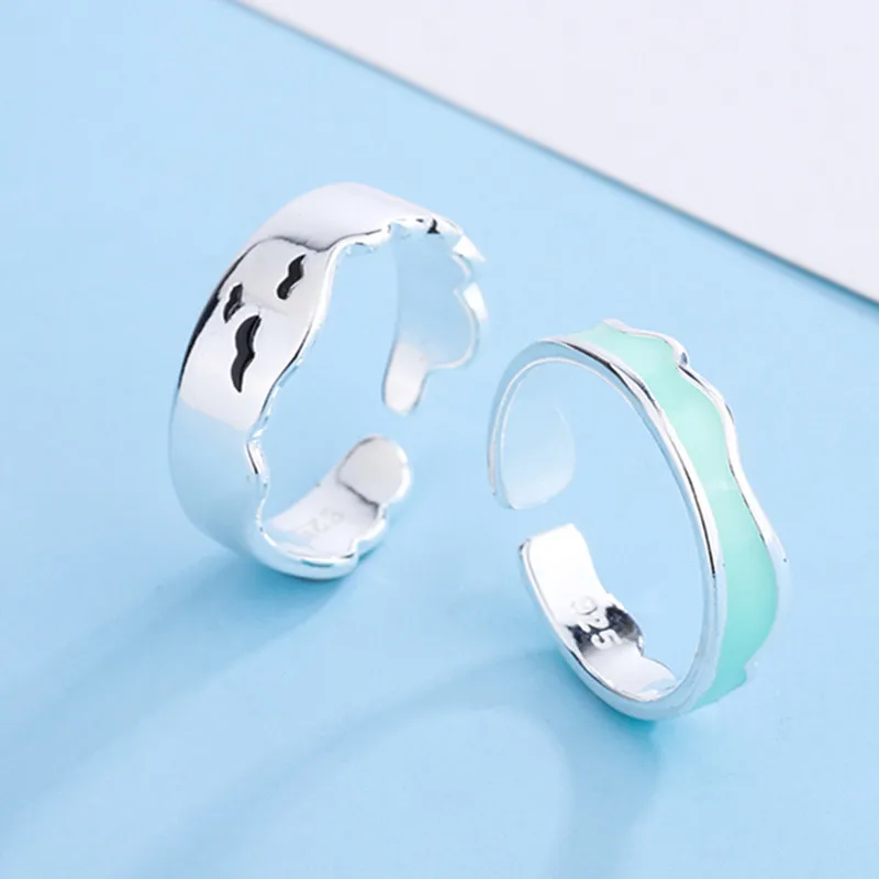 YIZIZAI New Simple Niche Design End Of The World Counple Rings For Women Men Silver Color Seagull Ring Jewelry Personality Gift
YIZIZAI New Simple Niche Design End Of The World Counple Rings For Women Men Silver Color Seagull Ring Jewelry Personality Gift