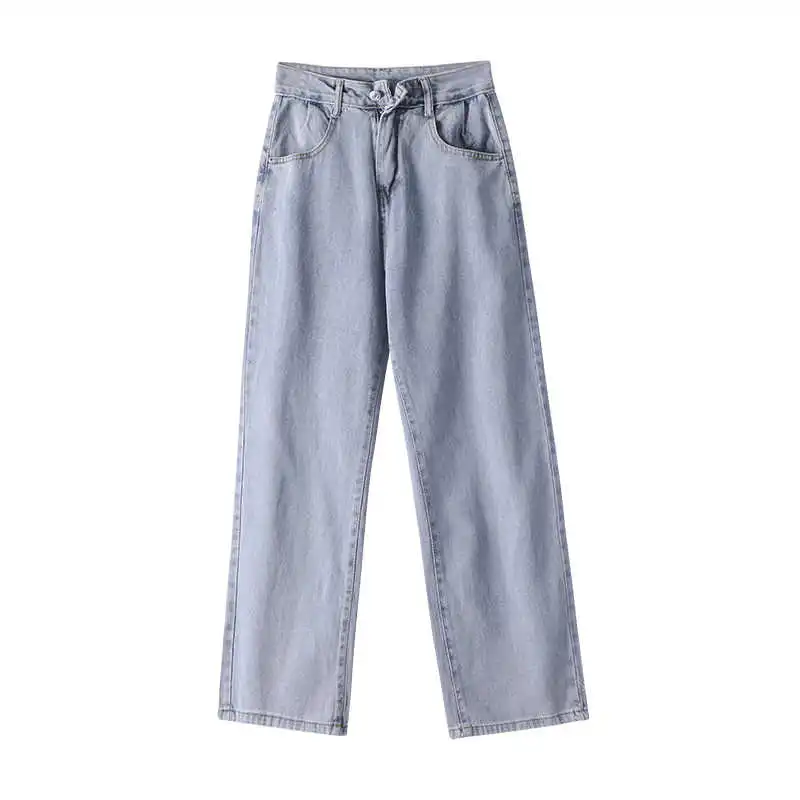 Thin Daddy Pants Summer Light-Colored Cropped High Straight Jeans Women's Small High Waist Loose Wide Leg Pants
Thin Daddy Pants Summer Light-Colored Cropped High Straight Jeans Women's Small High Waist Loose Wide Leg Pants