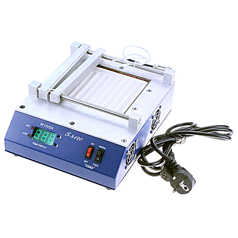 Preheating Oven Heating Plamform T-8120 SMD Infrared Preheating PID Temperature Controlling Preheating Station 120*120mm
Preheating Oven Heating Plamform T-8120 SMD Infrared Preheating PID Temperature Controlling Preheating Station 120*120mm