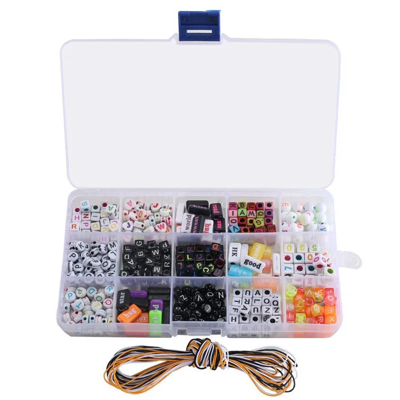 Kids Handmade DIY Beaded Toy For Girl Wear Beads With Accessory Set Creative 15 Grid Children Handicraft Jewelry Making Toys
Kids Handmade DIY Beaded Toy For Girl Wear Beads With Accessory Set Creative 15 Grid Children Handicraft Jewelry Making Toys