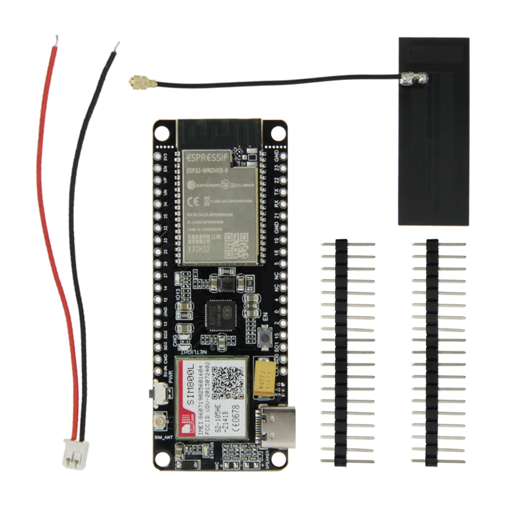 LILYGO® TTGO T-Call&PMU ESP32 Wireless Module SIM Antenna SIM Card SIM800L Module 
LILYGO® TTGO T-Call&PMU ESP32 Wireless Module SIM Antenna SIM Card SIM800L Module