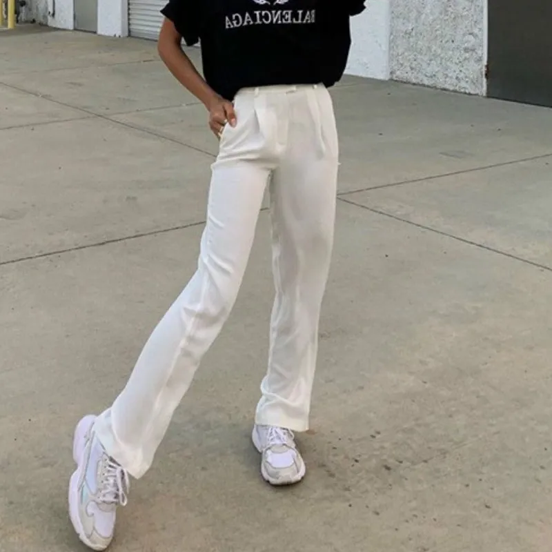 Брюки женские с карманами и широкими штанинами, повседневные облегающие прямые штаны до щиколотки с завышенной талией, однотонные белые дл...
Брюки женские с карманами и широкими штанинами, повседневные облегающие прямые штаны до щиколотки с завышенной талией, однотонные белые дл...