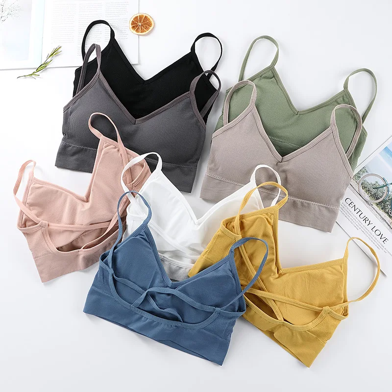 Women Tank Crop Tops Seamless Underwear Beauty Back Sports Lingerie Padded Cropped Female Crop Tops Sexy Camisole Femme
Women Tank Crop Tops Seamless Underwear Beauty Back Sports Lingerie Padded Cropped Female Crop Tops Sexy Camisole Femme