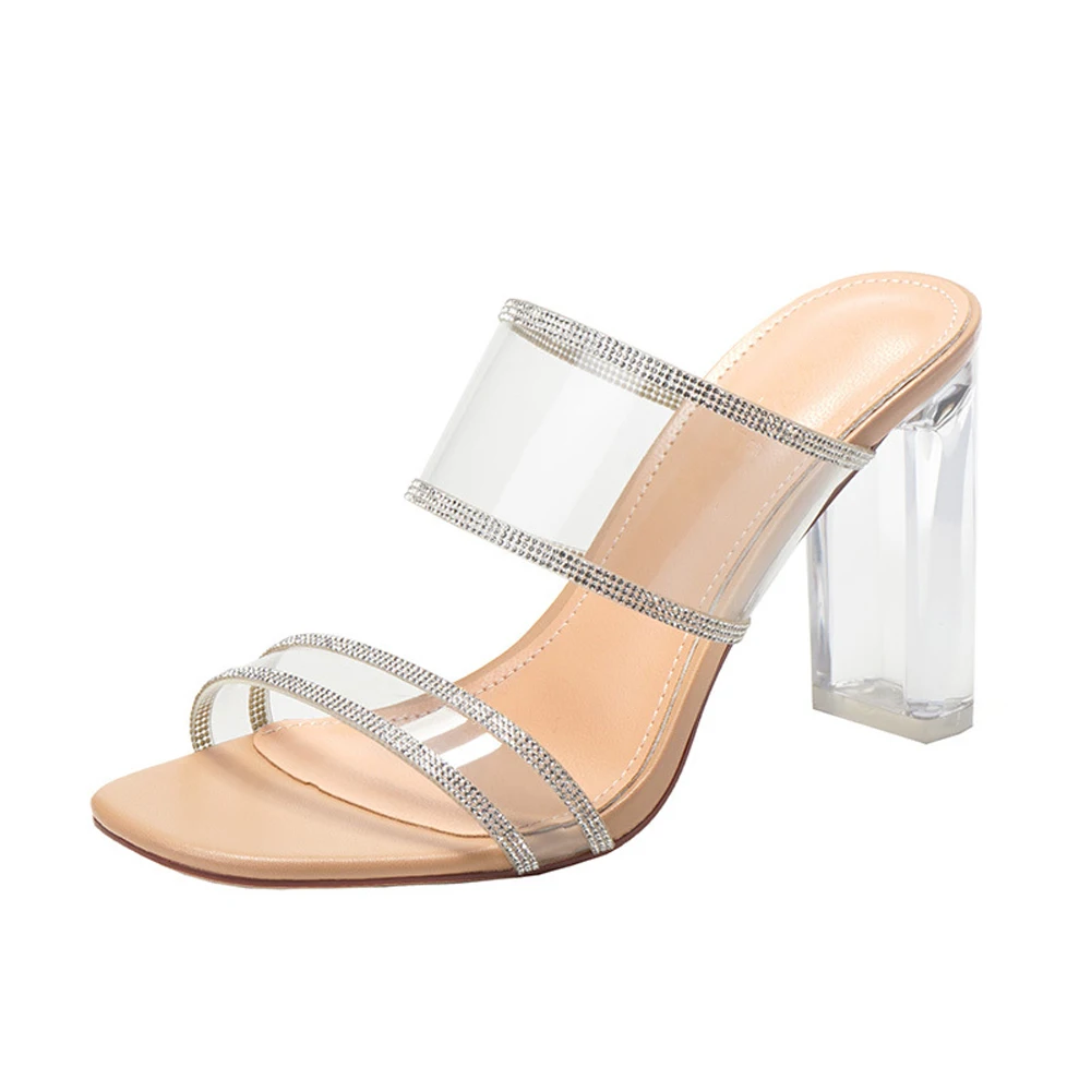 LOVIRS Women Basic Sandals Slippers Woman Open Toe High Heel Mules Slingback Sandals Crystal Shoes Plus Size 34-43
LOVIRS Women Basic Sandals Slippers Woman Open Toe High Heel Mules Slingback Sandals Crystal Shoes Plus Size 34-43