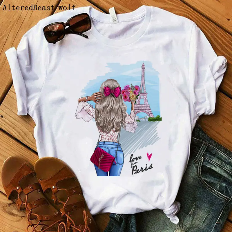 Vogue printed Paris Eiffel tower women t shirt fashion summer women casual loose tops 2019 women short sleeve o neck t shirt 
Vogue printed Paris Eiffel tower women t shirt fashion summer women casual loose tops 2019 women short sleeve o neck t shirt