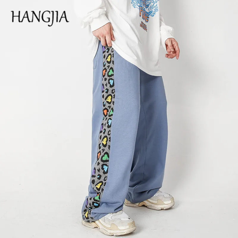Side Striped Leopard Wide Leg Sweatpant Hip Hop Multicolor Patchwork Sweat Pants Men and Women Loose Casual Trousers Male
Side Striped Leopard Wide Leg Sweatpant Hip Hop Multicolor Patchwork Sweat Pants Men and Women Loose Casual Trousers Male