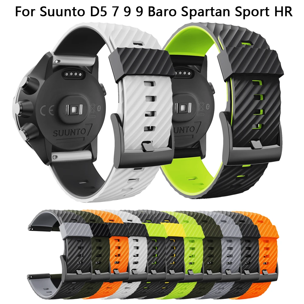24mm Silicone Breathable Smart Watch Band For Suunto 9 7 D5 Spartan Sport Wrist HR Strap Suunto 9 Baro Wriststrap Bracelet Belt
24mm Silicone Breathable Smart Watch Band For Suunto 9 7 D5 Spartan Sport Wrist HR Strap Suunto 9 Baro Wriststrap Bracelet Belt