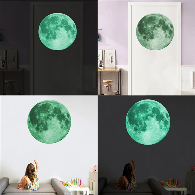 100PCS 12 cm 20 cm 30 cm Luminous Moon 3D Wall Sticker for kids room living room bedroom decoration home decals Glow in dark 
100PCS 12 cm 20 cm 30 cm Luminous Moon 3D Wall Sticker for kids room living room bedroom decoration home decals Glow in dark