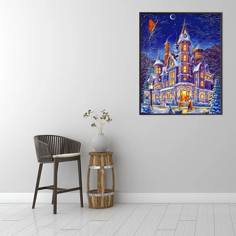 5D Diamond Painting By Number Full Drill Square House Cross Stitch Diamond Mosaic Winter Story Hut Castle Landscape Wall Art
5D Diamond Painting By Number Full Drill Square House Cross Stitch Diamond Mosaic Winter Story Hut Castle Landscape Wall Art