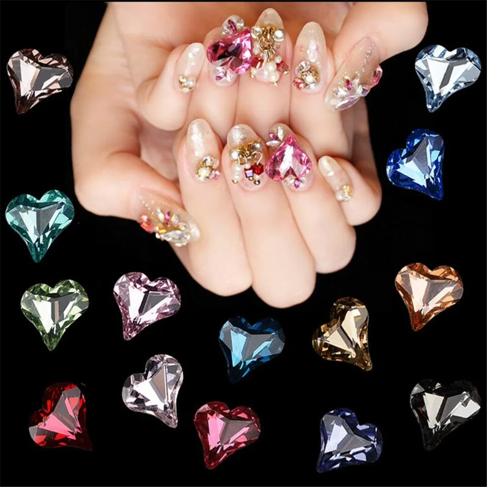 10pcs Japanese nails,bottom rhinestone, 8X10mm heart rhinestone, K9 crystal diamond jewelry shaped diamond nail heart rhineston
10pcs Japanese nails,bottom rhinestone, 8X10mm heart rhinestone, K9 crystal diamond jewelry shaped diamond nail heart rhineston