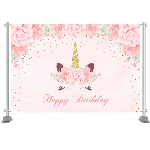 Unicorn Pink Color Floral Birthday Photocall Photography Backdrop Newborn Baby Shower Background For Photo Studio
Unicorn Pink Color Floral Birthday Photocall Photography Backdrop Newborn Baby Shower Background For Photo Studio