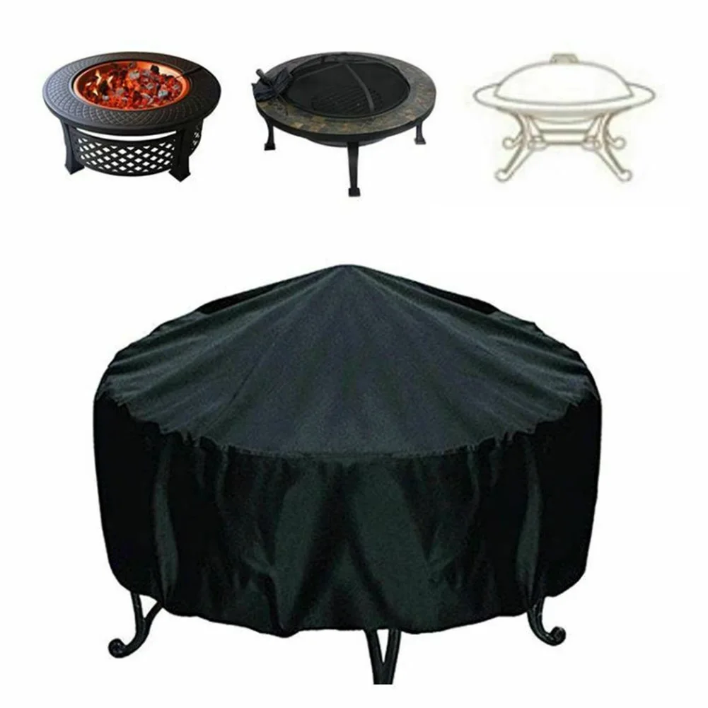 1PC Black Patio Round Fire Pit Cover Waterproof UV Protector Grill BBQ Cover Outdoor Yard Oxford Cloth BBQ Accessories
1PC Black Patio Round Fire Pit Cover Waterproof UV Protector Grill BBQ Cover Outdoor Yard Oxford Cloth BBQ Accessories