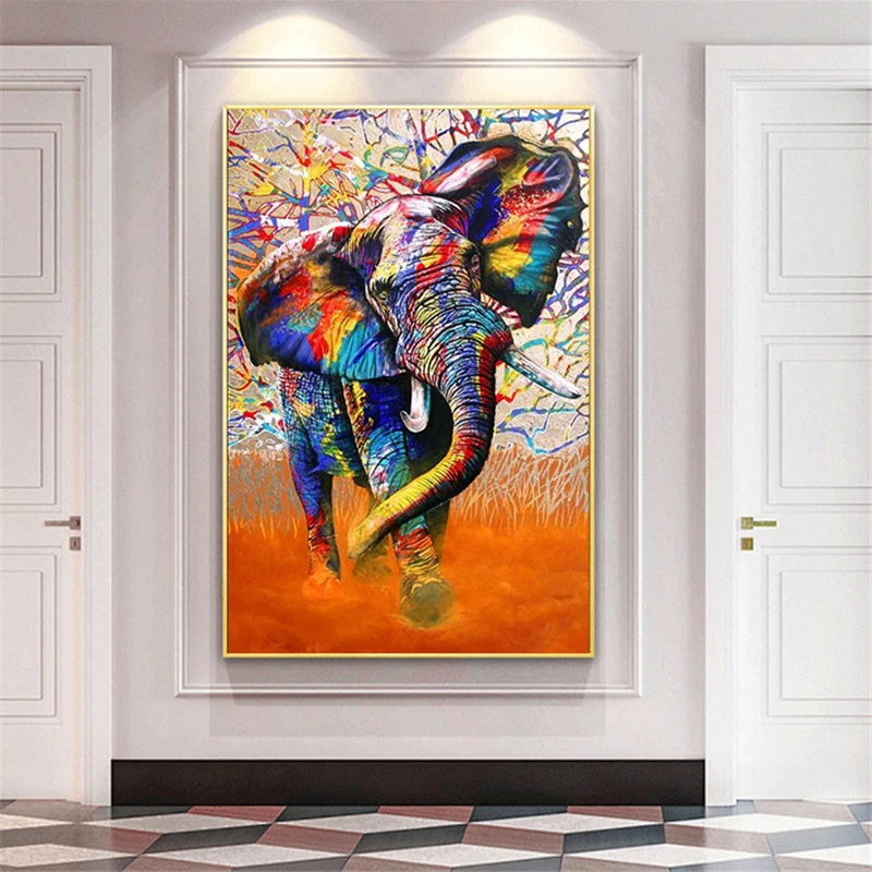 Abstract Colorful Elephant Wall Art Posters And Prints Animals Graffiti Art Canvas Paintings Nordic Wall Picture For Living Room
Abstract Colorful Elephant Wall Art Posters And Prints Animals Graffiti Art Canvas Paintings Nordic Wall Picture For Living Room