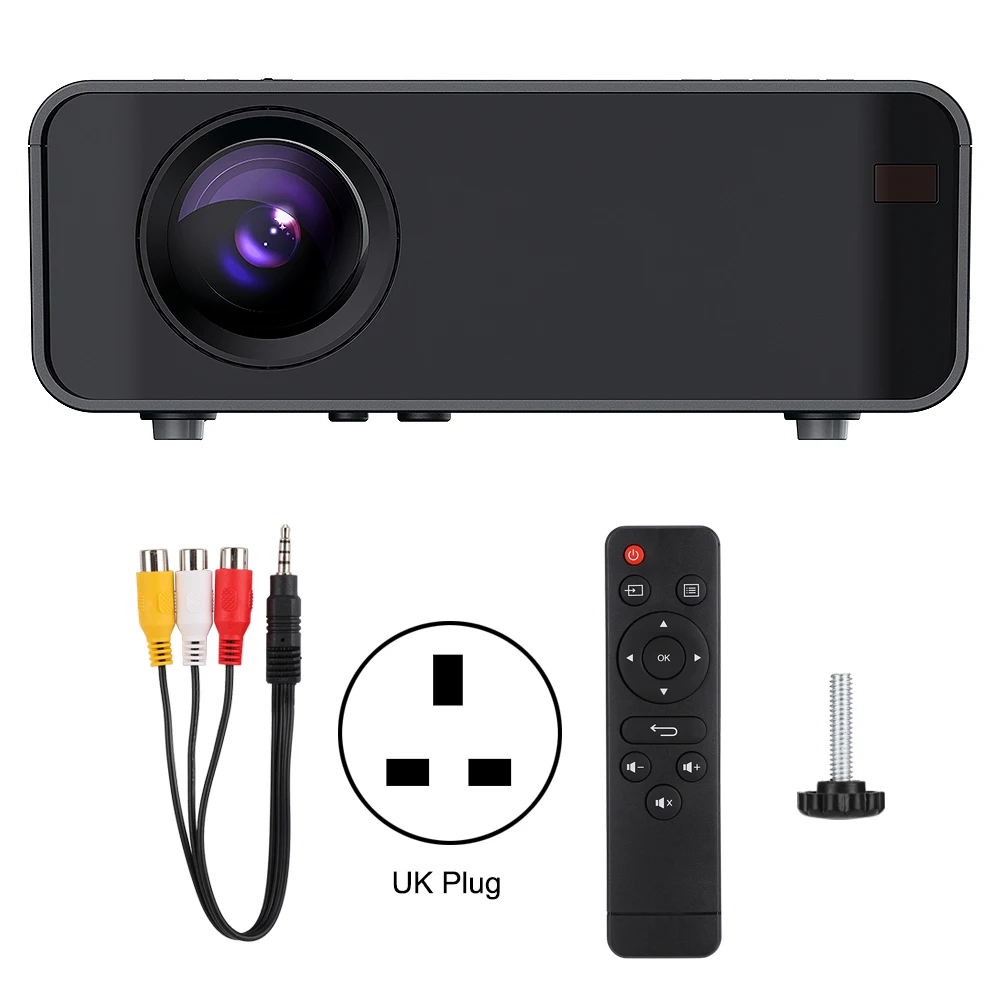 HD LED Video Projector HDMI USB Home Theater 480P Standard Version 110-240V Black (UK Plug)
HD LED Video Projector HDMI USB Home Theater 480P Standard Version 110-240V Black (UK Plug)