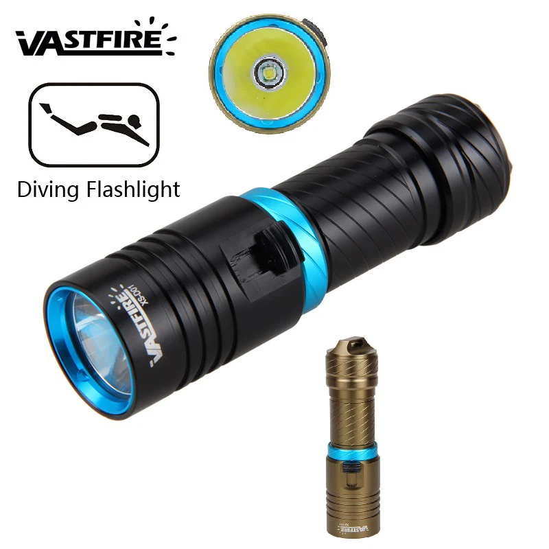 

3 color 18650 or 26650 Diving flashlight LED Underwater Flashlights Waterproof Portable Lantern Lights dive light Lamp Torch