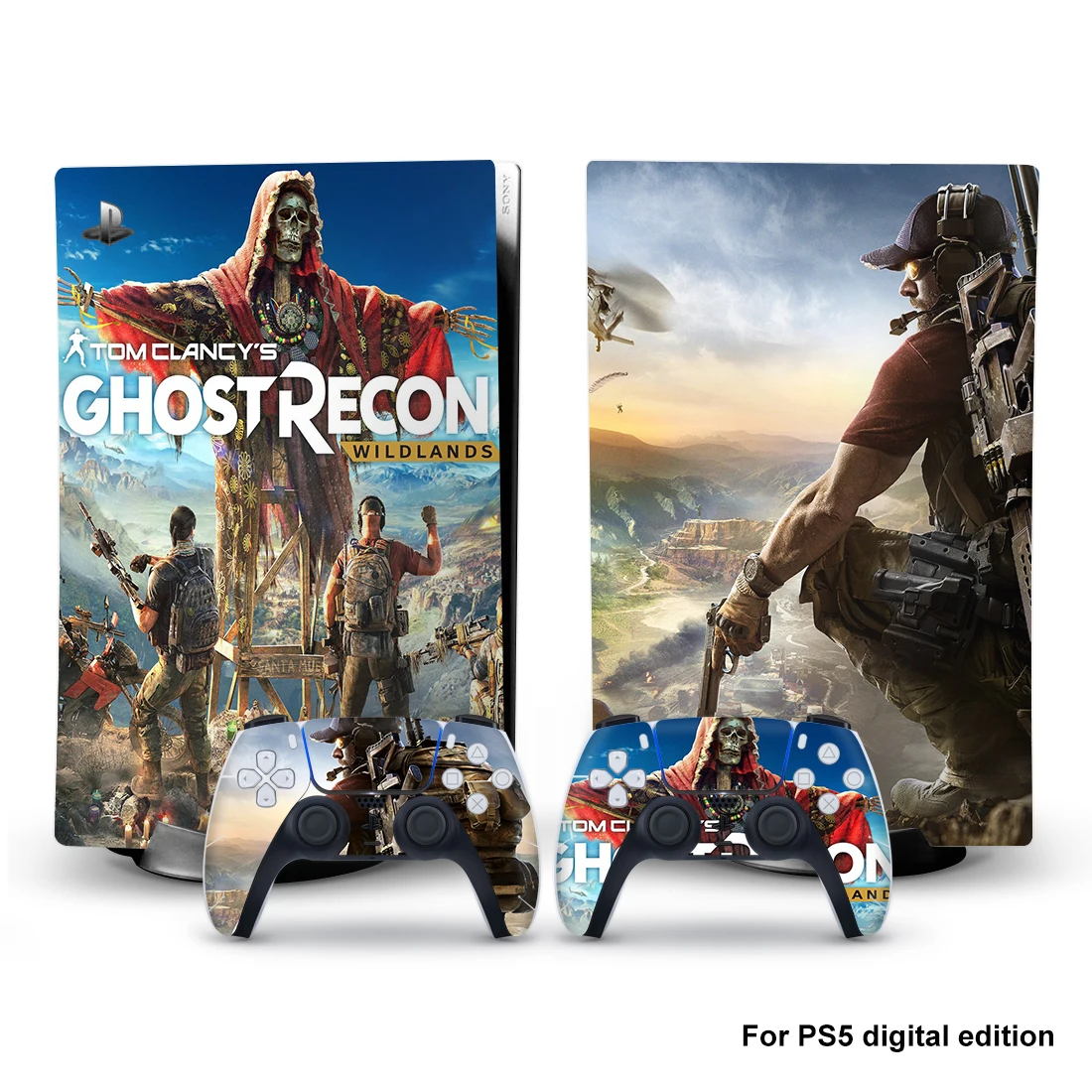 NEW Ghost Style PS5 Digital Edition Skin Sticker for Playstation 5 Console & 2 Controllers Decal Vinyl Protective Skins 1
NEW Ghost Style PS5 Digital Edition Skin Sticker for Playstation 5 Console & 2 Controllers Decal Vinyl Protective Skins 1