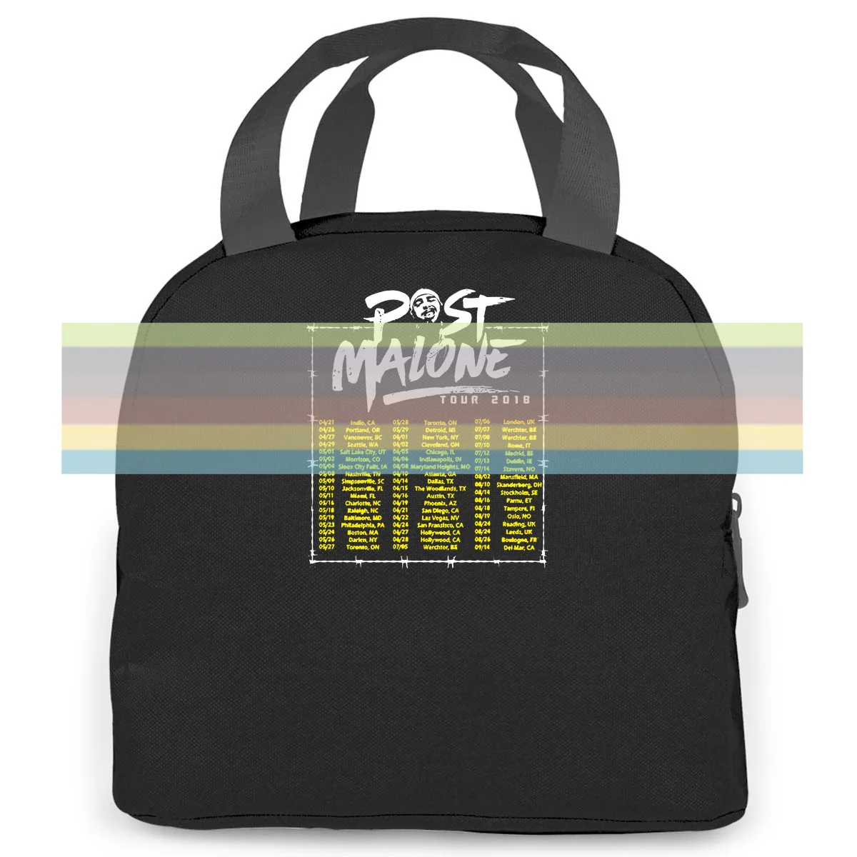 NEW POST MALONE TOUR DATES BLACK Unisex women men Portable insulated lunch bag adult
NEW POST MALONE TOUR DATES BLACK Unisex women men Portable insulated lunch bag adult