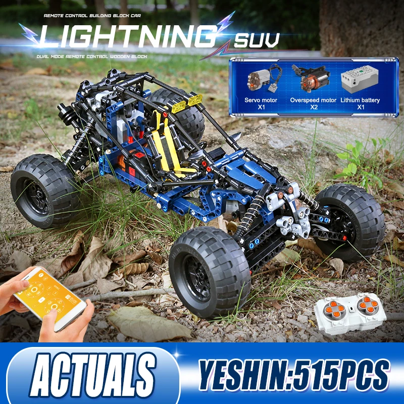 Детский гоночный автомобиль Mould King 18018, высокотехнологичный багги, пустыня модель гоночной машины, приложение на радиоуправлении
Детский гоночный автомобиль Mould King 18018, высокотехнологичный багги, пустыня модель гоночной машины, приложение на радиоуправлении