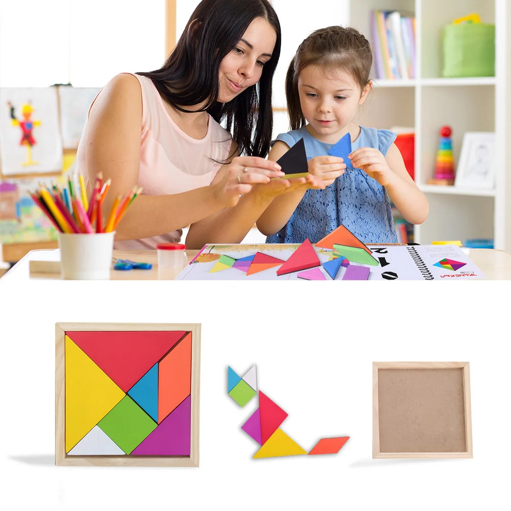 Kids Wooden Shape Puzzle Tangram Montessori Toys Funny Non-toxic Jigsaw Toys Educational Baby Learning Development
Kids Wooden Shape Puzzle Tangram Montessori Toys Funny Non-toxic Jigsaw Toys Educational Baby Learning Development