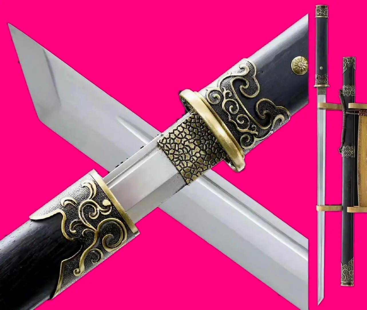Handmade Strong Chinese Wushu Sword Saber Sharp Carbon Steel Blade Kung Fu Jian Full Tang Battle Ready
Handmade Strong Chinese Wushu Sword Saber Sharp Carbon Steel Blade Kung Fu Jian Full Tang Battle Ready