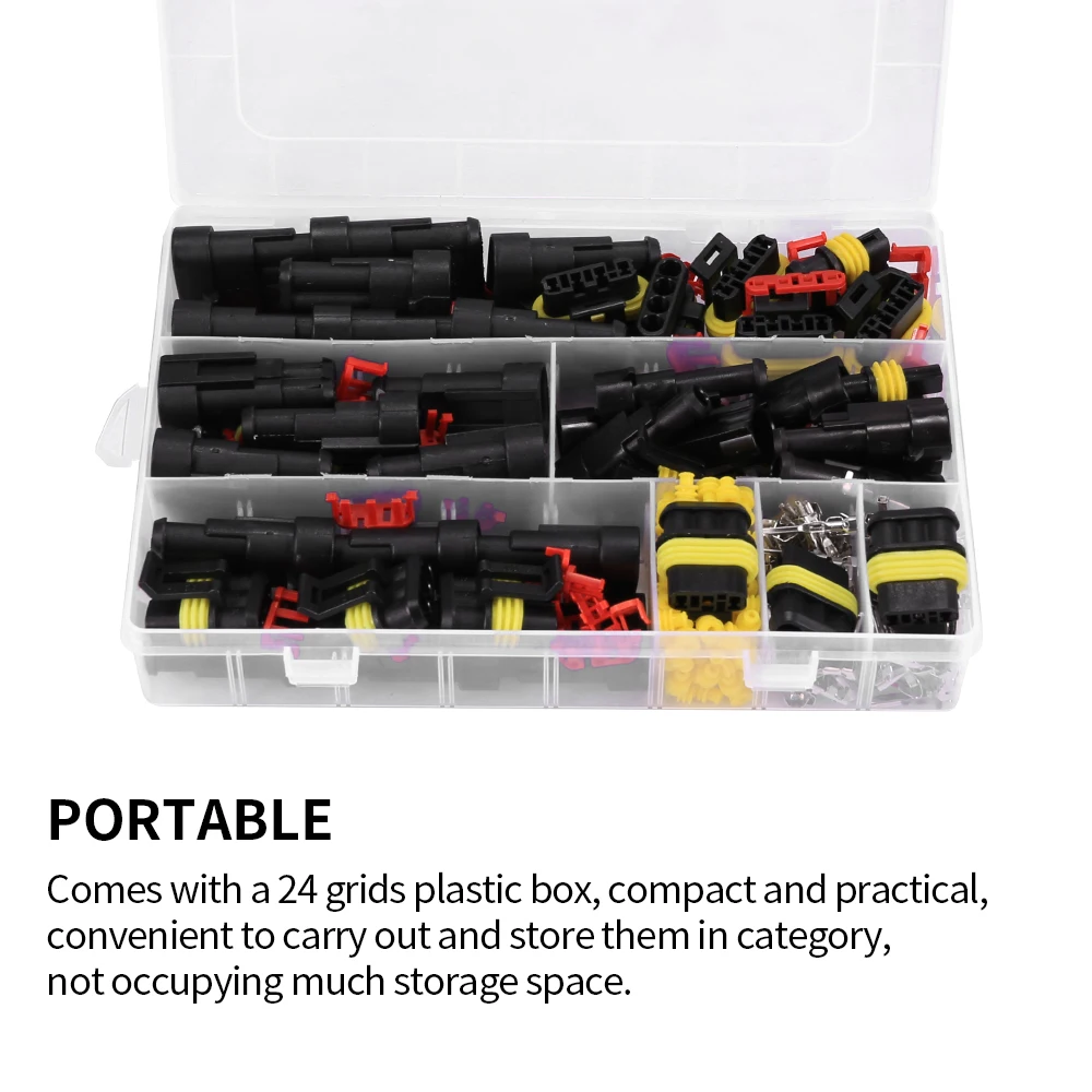 Waterproof Car Cable Connect Seal Heat Shrink Solder Wire Connector Shrinkage Solder Sleeve Tube for Motorcycle 352Pcs
Waterproof Car Cable Connect Seal Heat Shrink Solder Wire Connector Shrinkage Solder Sleeve Tube for Motorcycle 352Pcs