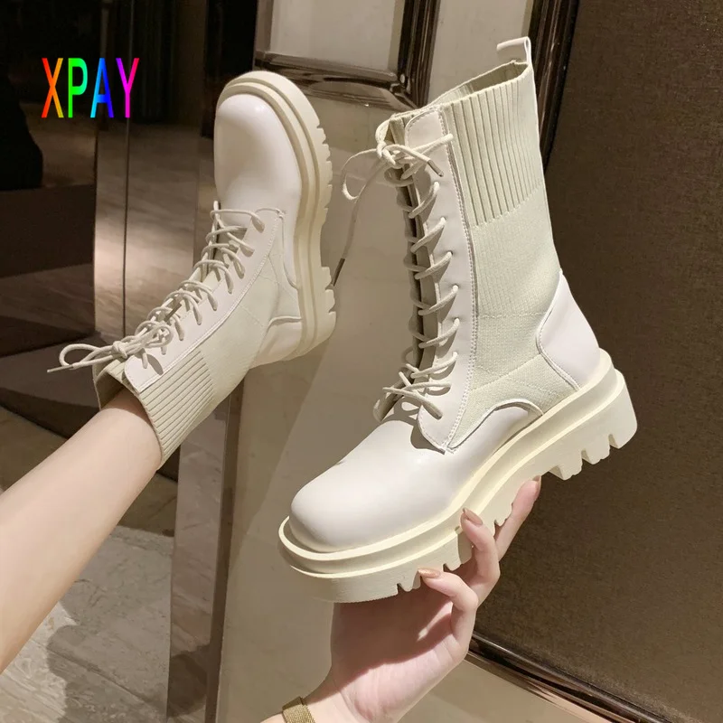 Women's Ankle Boots 2022 Fall/Winter Motorcycle Boots Thick Heel Platform Shoes Women's Round Toe Black Fashion Botas Femininas
Women's Ankle Boots 2022 Fall/Winter Motorcycle Boots Thick Heel Platform Shoes Women's Round Toe Black Fashion Botas Femininas