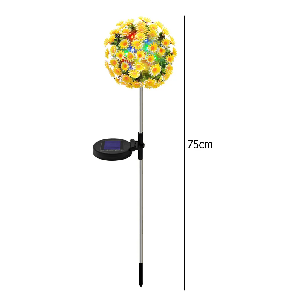 2pcs Solar Chrysanthemum Light Outdoor Garden Daisy Flower Ball Lights IP65 Waterproof Garden Floor Lamp Garden Decorative Lamps 
2pcs Solar Chrysanthemum Light Outdoor Garden Daisy Flower Ball Lights IP65 Waterproof Garden Floor Lamp Garden Decorative Lamps