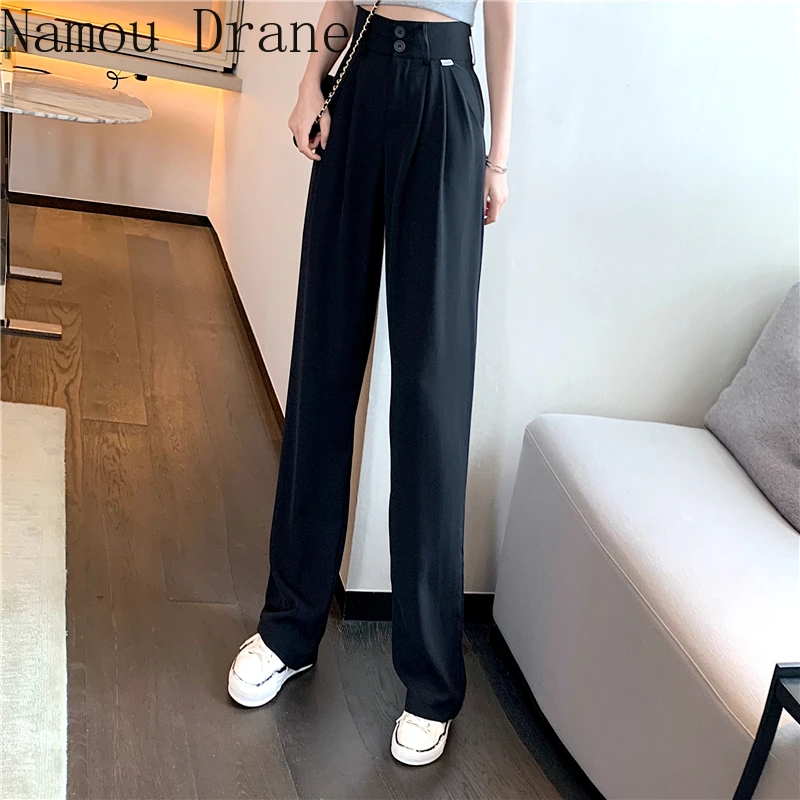 Casual wide-leg pants women's high waist drape is thin loose mopping pants suit pants spring and summer trousers harajuku pants
Casual wide-leg pants women's high waist drape is thin loose mopping pants suit pants spring and summer trousers harajuku pants