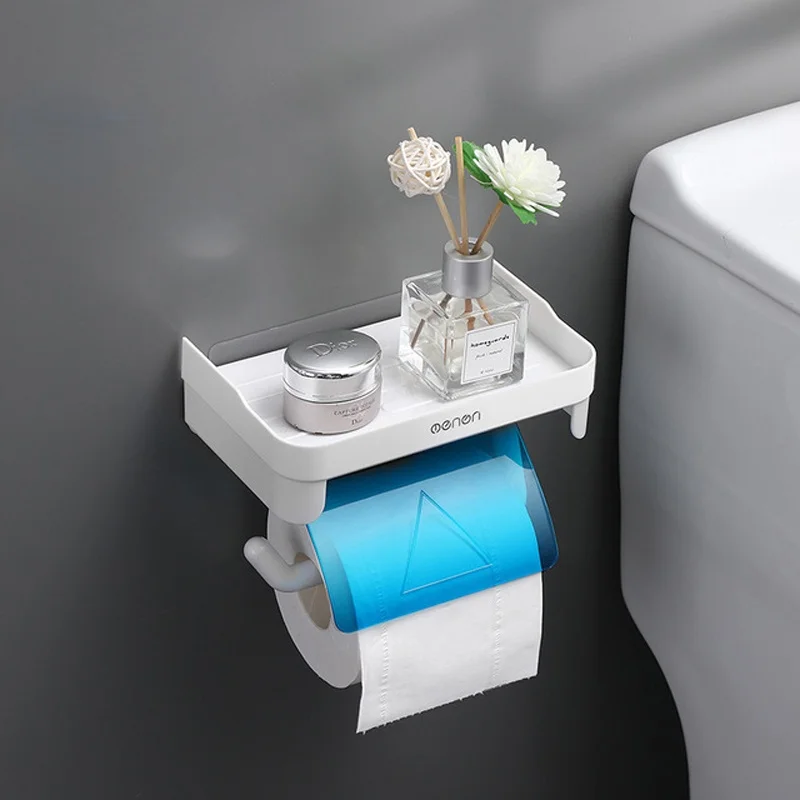 Wall Mount Toilet Paper Holder Self Adhesive Tissue Paper Roll Holder Storage Shelf Bathroom Accessories Kitchen Roll Paper
Wall Mount Toilet Paper Holder Self Adhesive Tissue Paper Roll Holder Storage Shelf Bathroom Accessories Kitchen Roll Paper