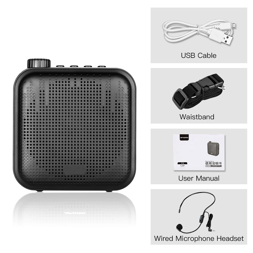 Portable Voice Amplifier Megaphone Mini Audio Speaker With Microphone Rechargeable Ultralight Loudspeaker For Teachers
Portable Voice Amplifier Megaphone Mini Audio Speaker With Microphone Rechargeable Ultralight Loudspeaker For Teachers