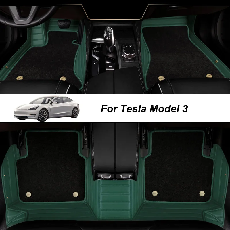 Изготовленные на заказ кожаные автомобильные коврики для Tesla Model 3 2019 2020 2021, коврики, коврики, подкладки для ног, аксессуары
Изготовленные на заказ кожаные автомобильные коврики для Tesla Model 3 2019 2020 2021, коврики, коврики, подкладки для ног, аксессуары