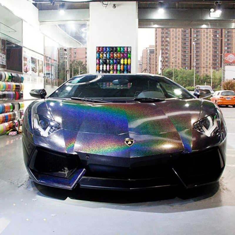 1.52*18meter Black Gloss Iridescence holographic Automobile car roof Vinyl wrap Stickers
1.52*18meter Black Gloss Iridescence holographic Automobile car roof Vinyl wrap Stickers