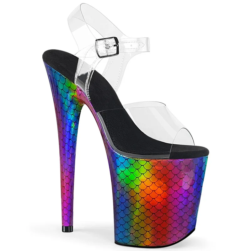 Women Sandals 20CM Thin High Heels Sandals Chaussures Femme PVC Buckle Strap Waterproof Dress Party Wedding Shoes For Woman 2023
Women Sandals 20CM Thin High Heels Sandals Chaussures Femme PVC Buckle Strap Waterproof Dress Party Wedding Shoes For Woman 2023