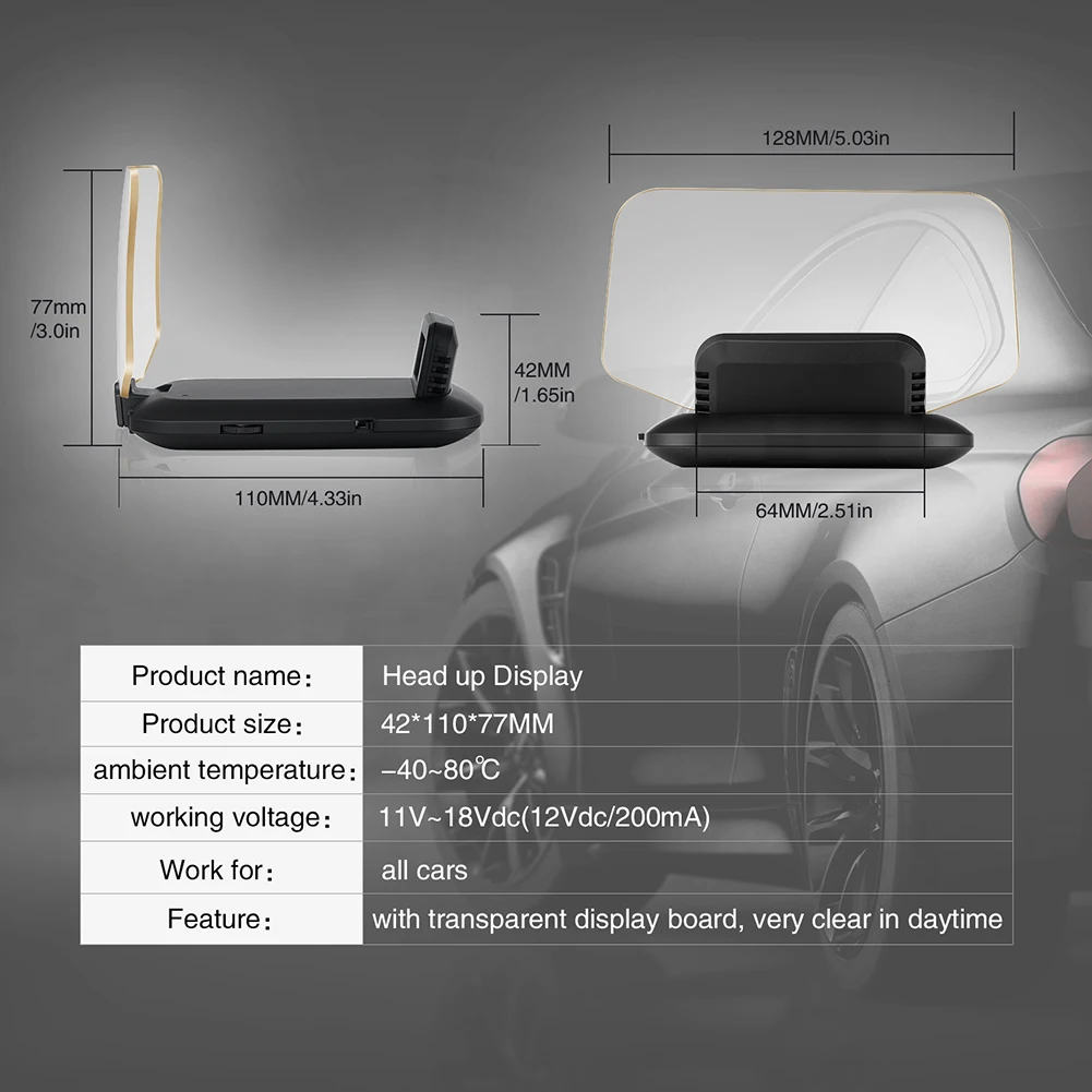 HD Color LCD Display Car HUD Head Up Display OBD2 GPS Head Display Car Speed Projector Speedometer Car Detector
HD Color LCD Display Car HUD Head Up Display OBD2 GPS Head Display Car Speed Projector Speedometer Car Detector