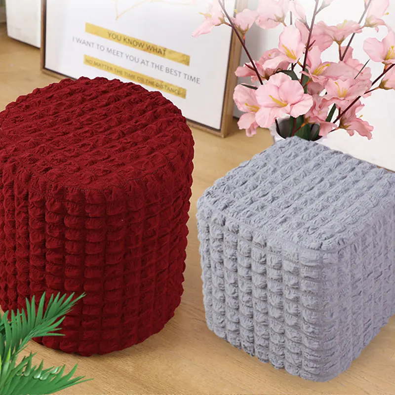 3D Plaid Bubble Elastic Slipcover Footstool Protector Removable Stretch Sofa Round Dressing Table Stool Cover Modern Home Decor
3D Plaid Bubble Elastic Slipcover Footstool Protector Removable Stretch Sofa Round Dressing Table Stool Cover Modern Home Decor