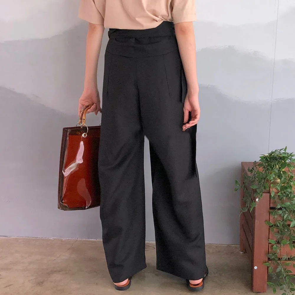 2021 Korean Style Office Ladies Wide Leg Pants Women Elegant High Waist Lace Up Japan Minimalism Clothes Female Casual Trousers
2021 Korean Style Office Ladies Wide Leg Pants Women Elegant High Waist Lace Up Japan Minimalism Clothes Female Casual Trousers