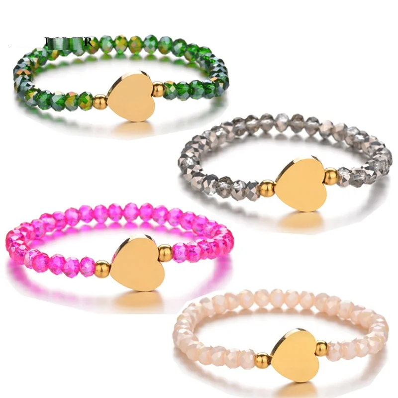 Stainless Steel Heart 6MM Roundel Faceted Crystal Beads Strand Bracelet Wristband for Women Men Friendship Bracelet Jewelry
Stainless Steel Heart 6MM Roundel Faceted Crystal Beads Strand Bracelet Wristband for Women Men Friendship Bracelet Jewelry