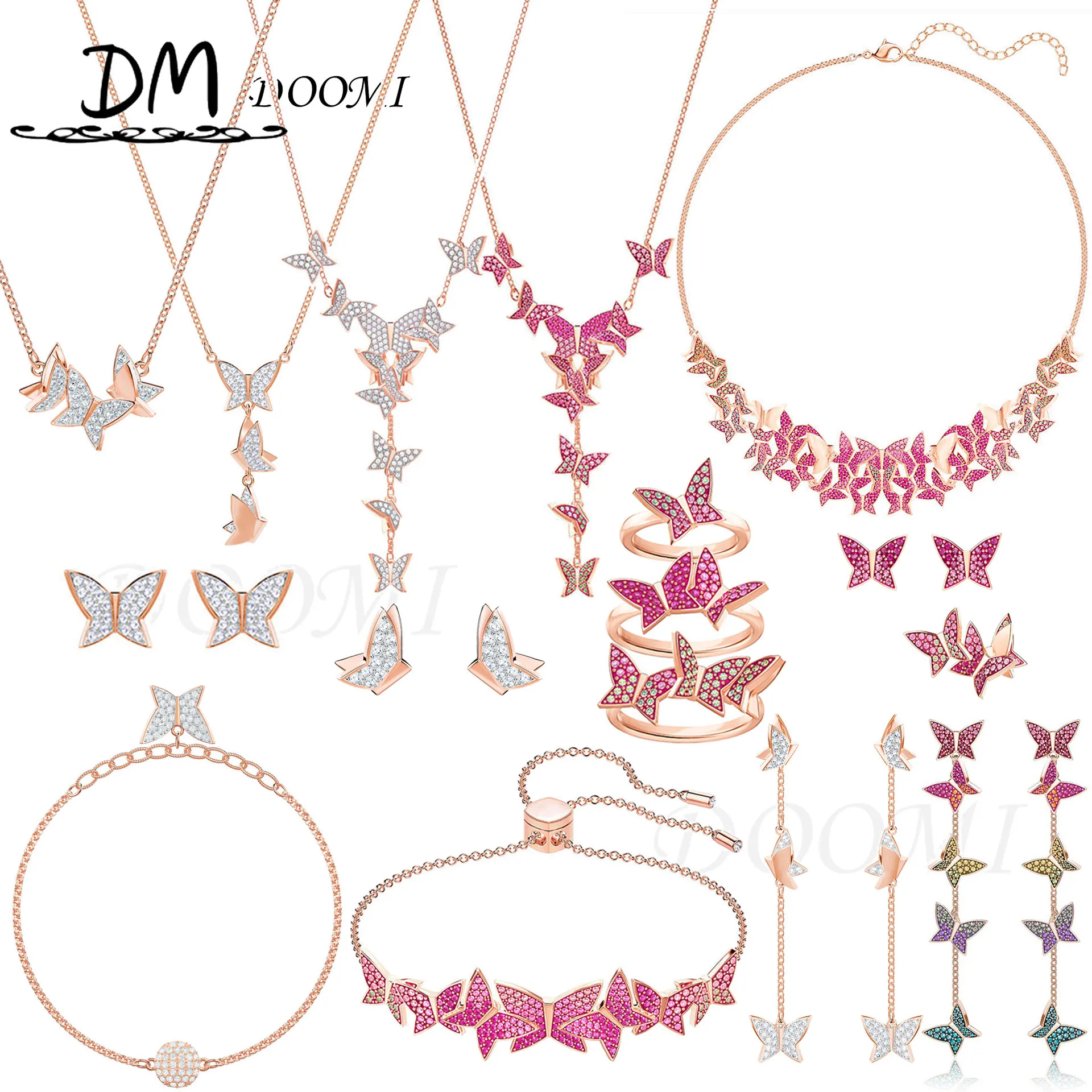 2021 NEW SWA Fashion Jewelry High Quality Exquisite Crystal Butterfly Necklace Charm Lady Necklace Romantic Gift Name Necklace
2021 NEW SWA Fashion Jewelry High Quality Exquisite Crystal Butterfly Necklace Charm Lady Necklace Romantic Gift Name Necklace