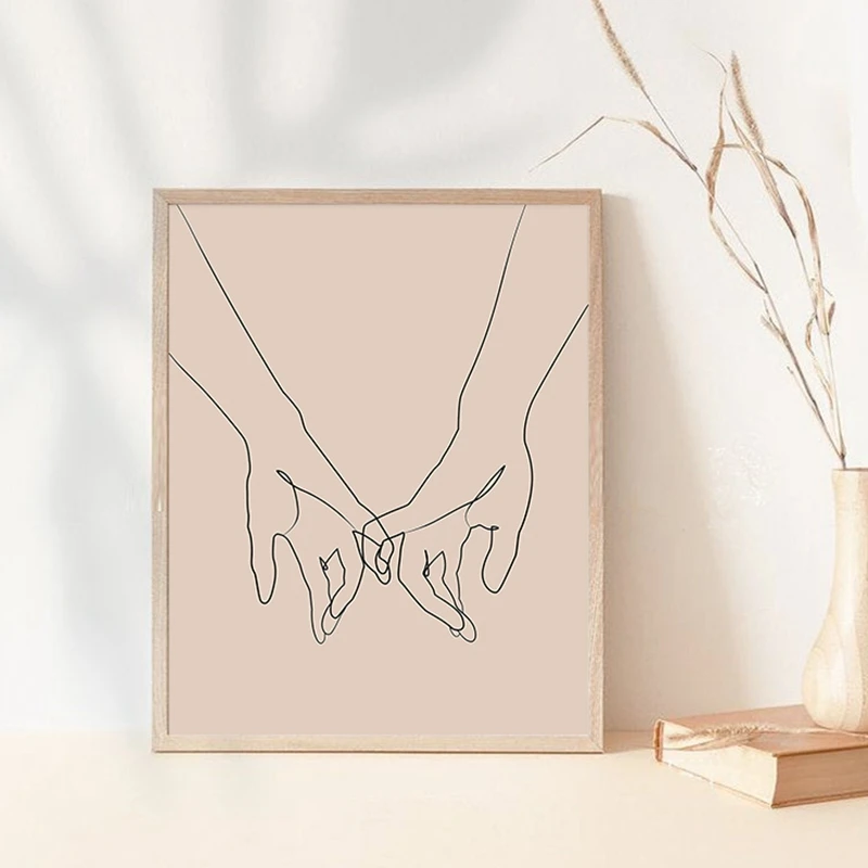 Pinky Swear One Line Drawing Art Print Minimalist Couple Love Decor Modern Home Decor Wall Art Canvas Painting Poster Bedroom
Pinky Swear One Line Drawing Art Print Minimalist Couple Love Decor Modern Home Decor Wall Art Canvas Painting Poster Bedroom