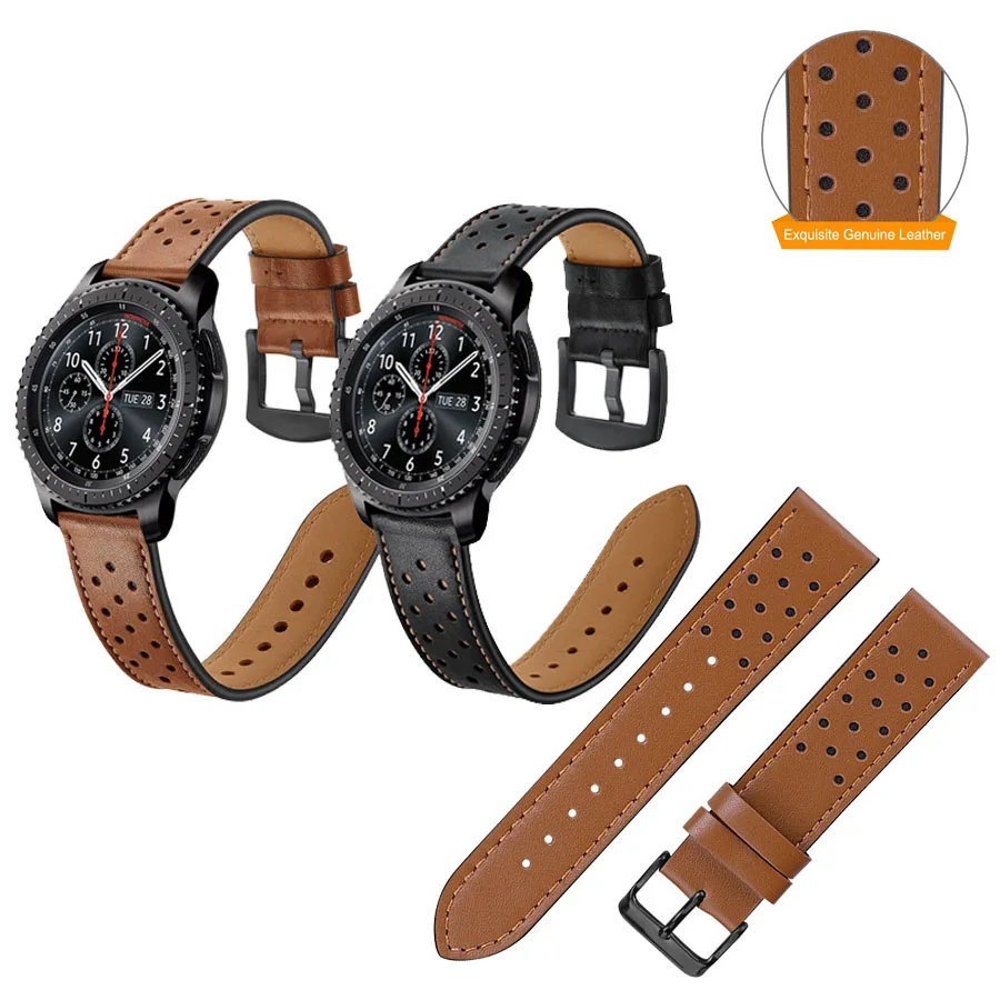 20mm 22mm Leather Watch Bands Strap for Samsung Gear S3 Frontier S3 Classic for Samsung Watch3 45mm Replacement band strap
20mm 22mm Leather Watch Bands Strap for Samsung Gear S3 Frontier S3 Classic for Samsung Watch3 45mm Replacement band strap