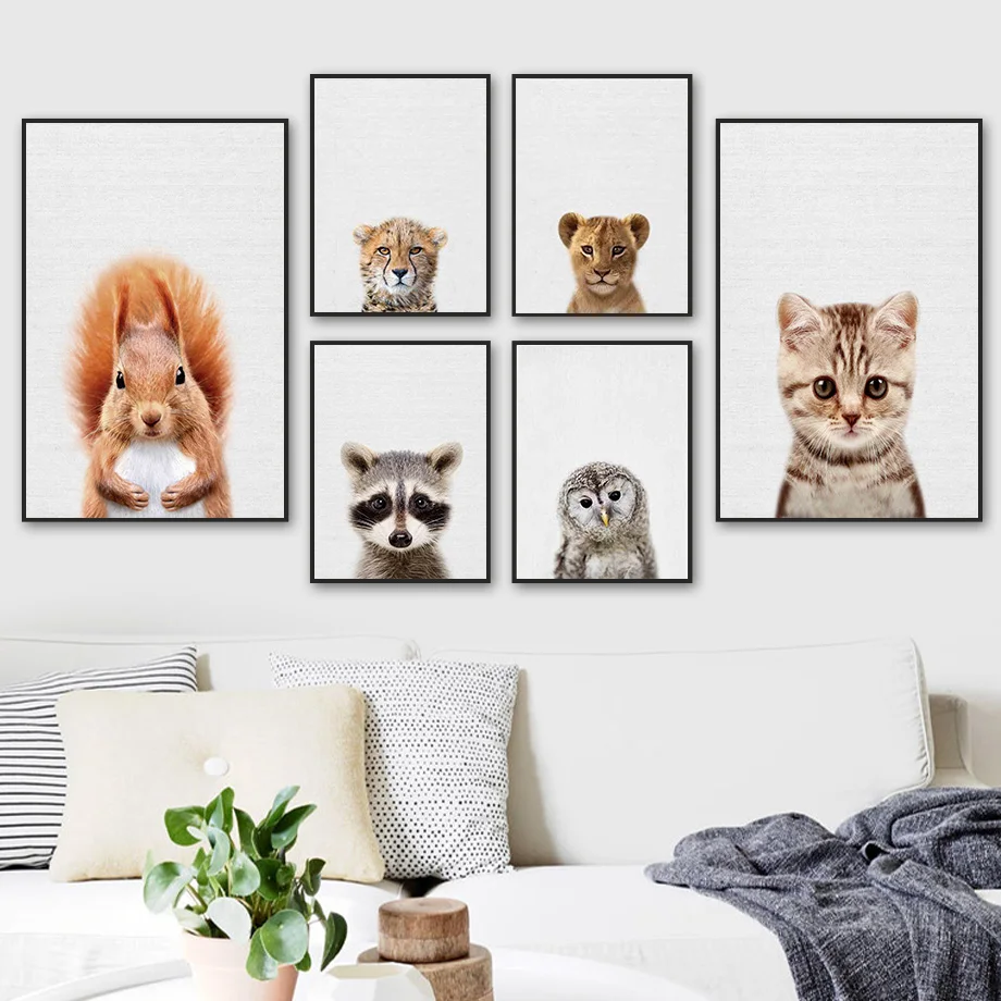 Lion Leopard Cat Squirrel Owl Raccoon Cute Wall Art Canvas Painting Nordic Posters And Prints Wall Pictures Kids Boy Room Decor
Lion Leopard Cat Squirrel Owl Raccoon Cute Wall Art Canvas Painting Nordic Posters And Prints Wall Pictures Kids Boy Room Decor