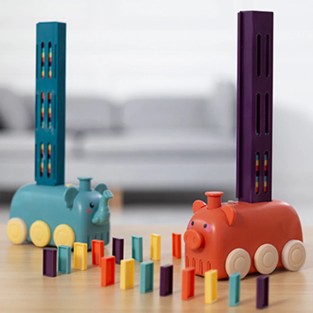 Children's Electric Domino Train Set Sound And Light Colorful Automatic Laying Domino Blocks Game Puzzle DIY Toy Gift
Children's Electric Domino Train Set Sound And Light Colorful Automatic Laying Domino Blocks Game Puzzle DIY Toy Gift