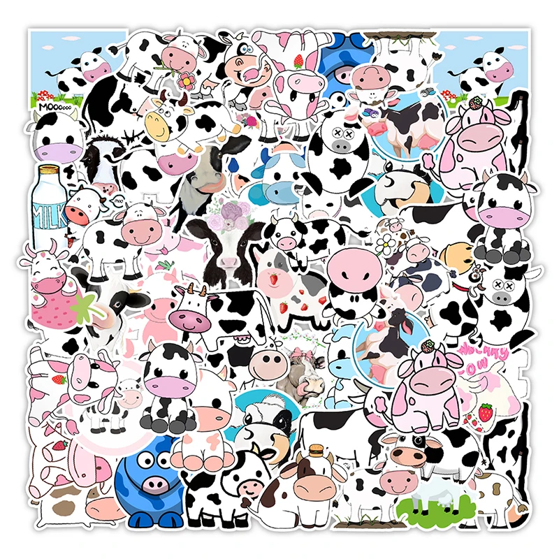 50PCS Kawaii Cartoon Cow Stickers For Girl Kids DIY Skateboard Suitcase Laptop Bicycle Helmet Car Waterproof Graffiti Decals
50PCS Kawaii Cartoon Cow Stickers For Girl Kids DIY Skateboard Suitcase Laptop Bicycle Helmet Car Waterproof Graffiti Decals