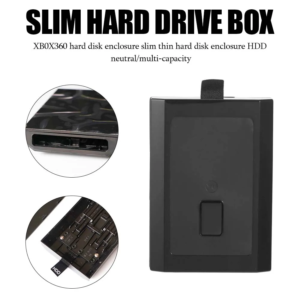 Для Xbox 360 Slim Внутренний жесткий диск чехол для жесткого диска черный - купить по
