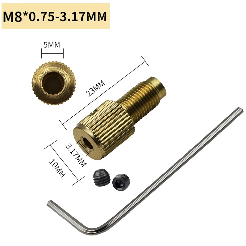 4Pcs L-shaped Small Wrench Self-tightening Mini Brass Drill Clamp Chuck Connecting Rod M8-2/2.3/3.17/5mm Power Tools
4Pcs L-shaped Small Wrench Self-tightening Mini Brass Drill Clamp Chuck Connecting Rod M8-2/2.3/3.17/5mm Power Tools