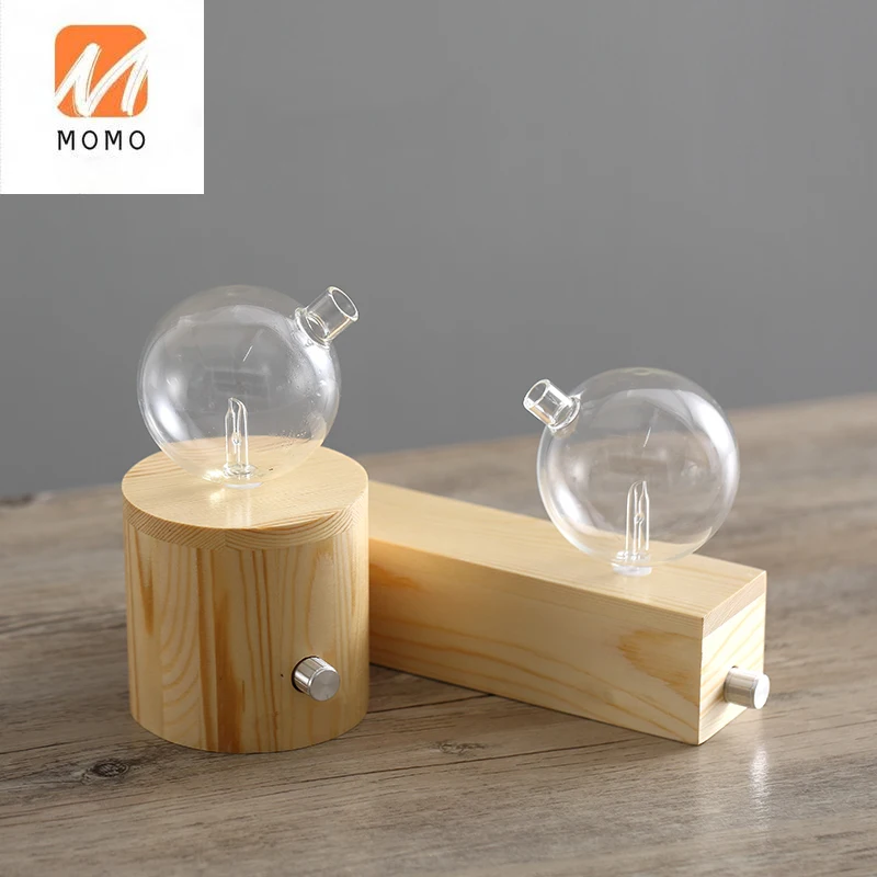 Wooden Atomizng Waterless Aromatherapy Essential Oil Nebulizer Diffuser