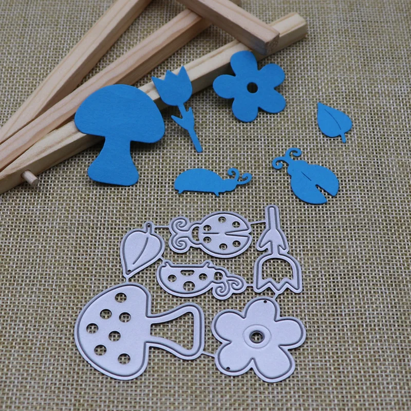 Metal Cutting Dies Mushroom Beetle Bud Flower Album Cards Paper Craft DIY Scrapbooking Making Template 2021 New Arrival
Metal Cutting Dies Mushroom Beetle Bud Flower Album Cards Paper Craft DIY Scrapbooking Making Template 2021 New Arrival