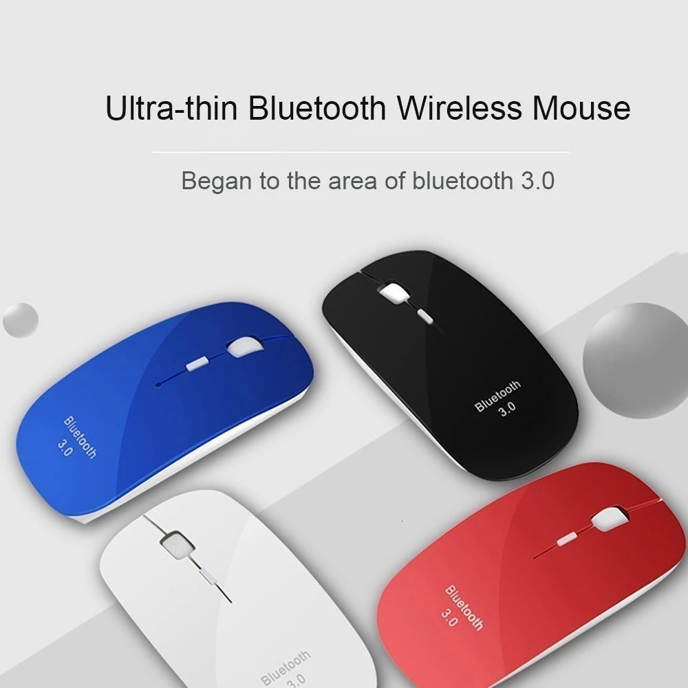 CHYI ультратонкая Bluetooth компьютерная мышь портативная тонкая эргономичная розовая