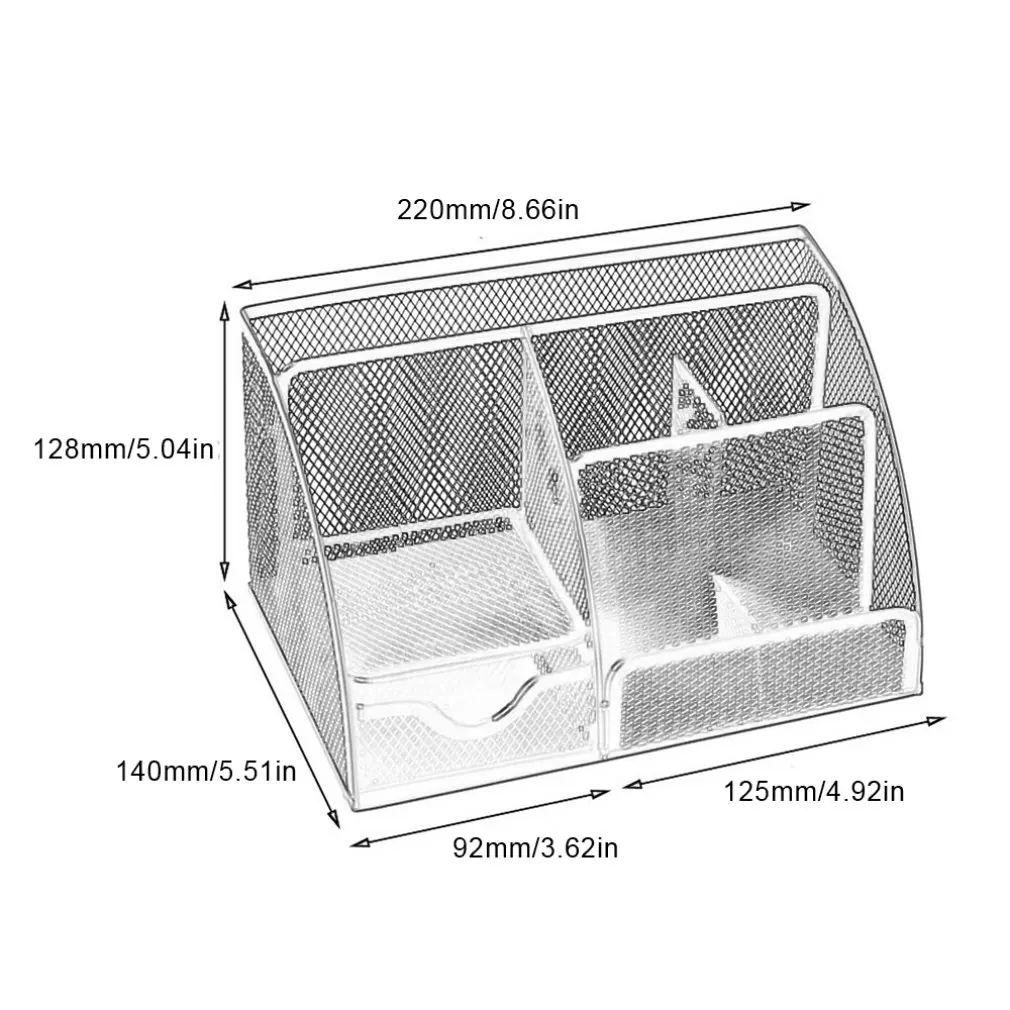 7 Storage Multi-functional Desk Organizer Mesh Metal Pen Holder Stationery Container Caddy Office School Supplies
7 Storage Multi-functional Desk Organizer Mesh Metal Pen Holder Stationery Container Caddy Office School Supplies