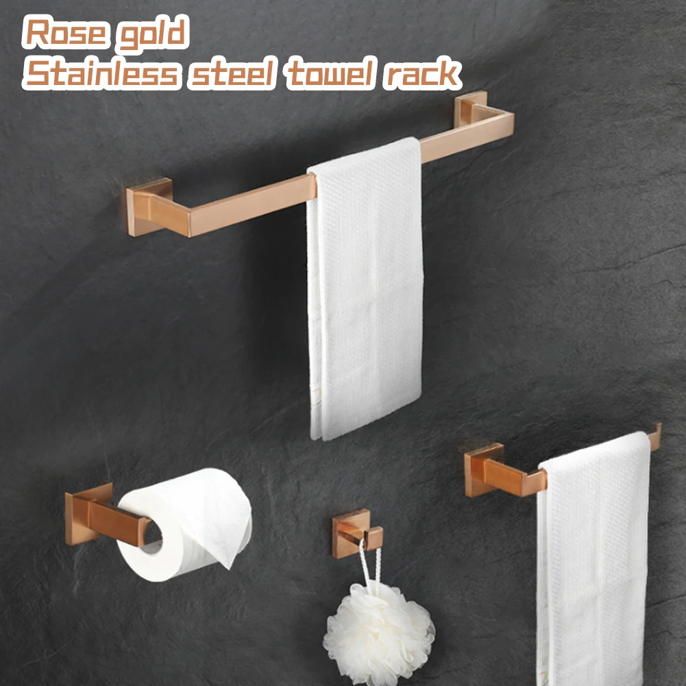 Bathroom Organizer Hanger Towel Bar Paper Towel Holder Wall Mount Luxury Polished Rose Gold Hanging Hook With Installation Tool
Bathroom Organizer Hanger Towel Bar Paper Towel Holder Wall Mount Luxury Polished Rose Gold Hanging Hook With Installation Tool